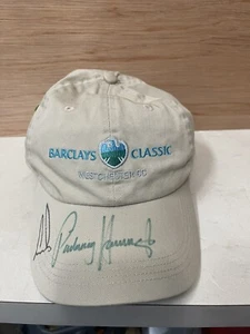 Padraig Harrington ERNIE ELS Signed Barclay Classic Golf Hat Cap Autograph & Pin - Picture 1 of 4