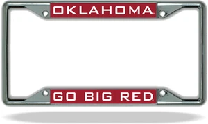 Oklahoma GO BIG RED License Plate Frame - Picture 1 of 1