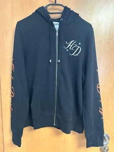 Harley-Davidson Damen Zip Hoodie Kapuzen Pullover Sweatshirt schwarz Größe L - Bild 1 von 5