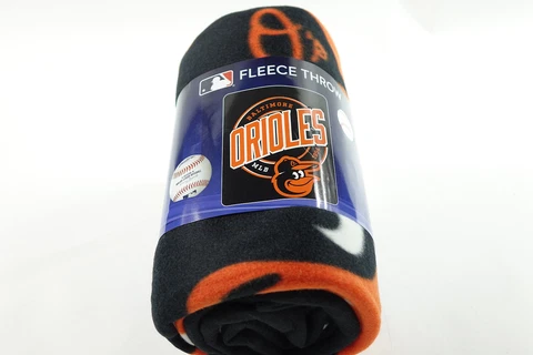 Baltimore Orioles 50x60 Campaign Design Fleece Throw Blanket MLB Fleece Cover