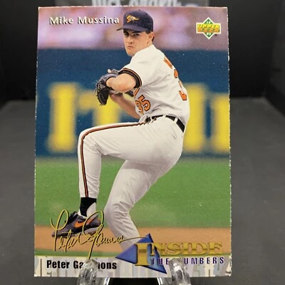 1993 Upper Deck Peter Gammons Inside The Numbers Mike Mussina #463 Orioles - Image 1 of 2
