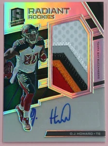 2017 SPECTRA OJ HOWARD AUTO JERSEY PATCH RADIANT ROOKIES /25 BUCCANEERS RC PRIZM - Picture 1 of 2