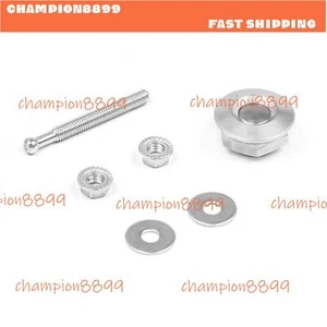 2PCS Silver Aluminum Bumper Quick Release Fasteners For Car Trunk - Bild 1 von 5
