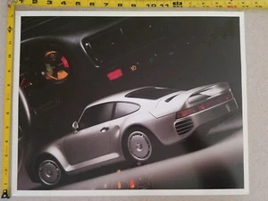 Porsche Carrera Showroom Werbeplakat SELTEN 17"x13,25" unmarkiert #4 Druck  - Bild 1 von 2