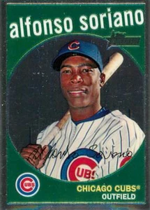ALFONSO SORIANO 2008 Topps Heritage CHROME /1959 Cubs #C107 - Picture 1 of 2