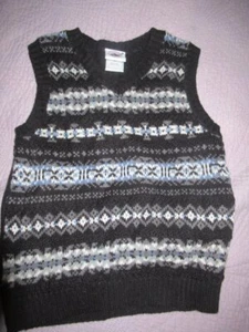 NWOT Good Lad black gray blue v neck sweater vest boys 4 free ship USA - Picture 1 of 2