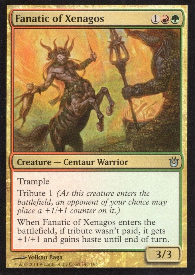 2X FANATIC OF XENAGOS 147/165 BORN OF THE GODS MTG MAGIC NM X2 - Image 1 of 1