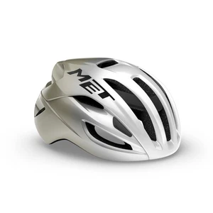 MET RIVALE MIPS – ROAD CYCLING HELMET – GLOSSY SILVER/GREY – FREE US SHIPPING - Picture 1 of 4