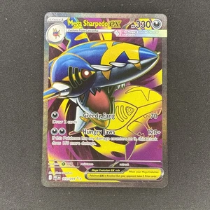 Mega Sharpedo EX 113/094 Phantasmal Flames arte completo inglés - Imagen 1 de 2