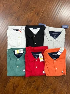 Nautica Poloshirt Kurzarm Classic Fit Solid XS S M L XL XXL 3XL - Bild 1 von 8
