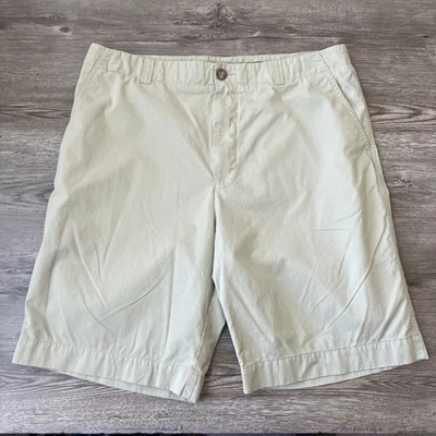 Shorts masculino de algodão ajuste regular Lacoste 36 bronzeado 10 polegadas costura interna - Imagem 1 de 4