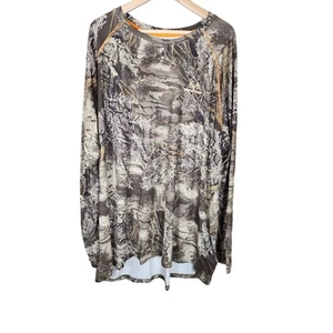 REALTREE Green Brown Forest Camo Long Sleeve Shirt SZ 3X - Picture 1 of 9
