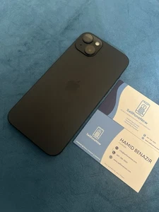 iPhone 15 Plus - 128 Go - Noir - Débloqué - Batterie 96% - Parfait état - Photo 1 sur 8
