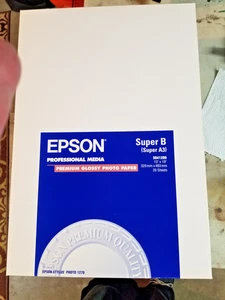 EPSON S041289 PROFESSIONAL MEDIA PREMIUM GLOSSY PHOTO PAPER 20 Sheets 13" x 19" - Picture 1 of 3