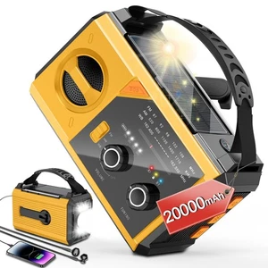 20000mAh Notfallradio, 74000mWh NOAA Wetterradio, kabellose Handkurbel So... - Bild 1 von 7