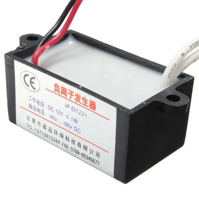 12V Output Air Purifier Ionizer Loniser Airborne Negative Ion Anion Generato K - Image 1 of 4