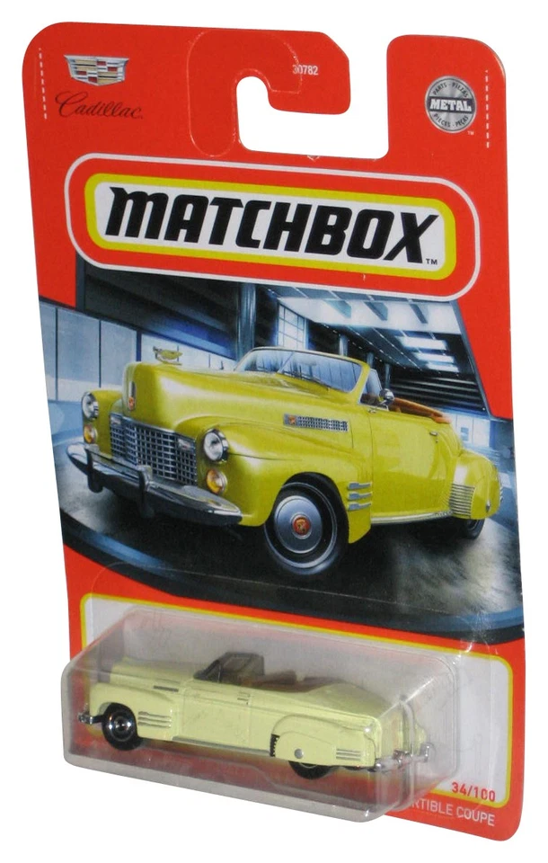 Matchbox 1941 Cadillac Series 62 Convertible Coupe 34/100 yellow