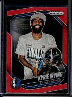 2024-25 Prizm Black Kyrie Irving Red Prizms #96/299 Mavericks - Imagem 1 de 2