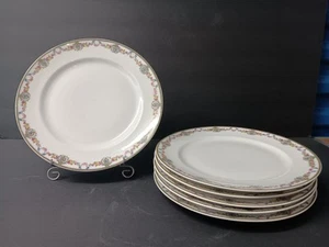 Antique Limoges Charles Ahrenfeldt AHR277 Dinner Plates 9 3/4" (Set of 6) - Picture 1 of 12