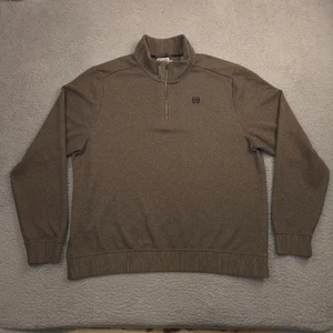 Suéter Pullover Cinch Hombres Marrón 1/4 Cremallera XXL Poliéster Tejido MWK1536002 Western - Imagen 1 de 12