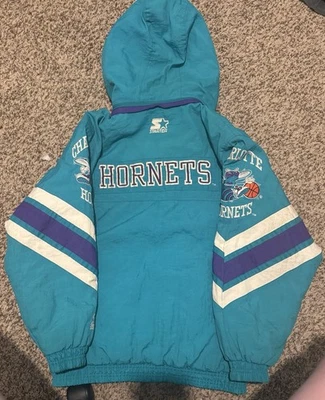 Chaqueta Starter Charlotte Hornets Vintage Años 90 Talla Mediana RARA *Leer* Foto 1 de 4