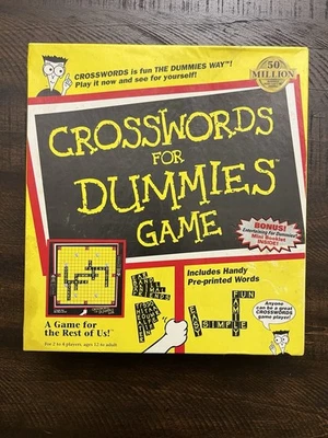 Crosswords For Dummies Game 1998 Pressman Complete - Image 1 of 4