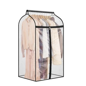 Hanging Garment Bag for Closet Winter Clothes Storage with Clear Window Coat ... - Picture 1 of 7