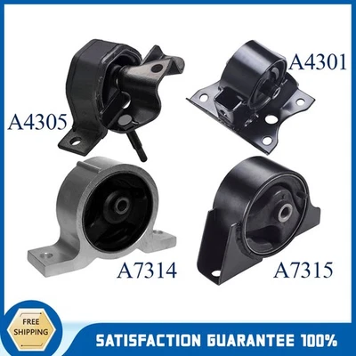 Soportes de motor y transmisión 4 en 1 para Nissan Sentra 1,8 L A7314 A4301 A7315 A4305 Foto 1 de 4