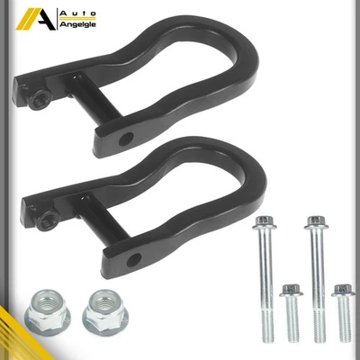 Par de ganchos de remolque negros para Chevrolet Silverado 1500 2007-2019 Sierra 84072463 Foto 1 de 4