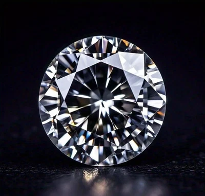 Round Cut 6.00 CT Natural D Color Lab Grown VVS1 Clarity CVD Diamond Certified - Image 1 of 4