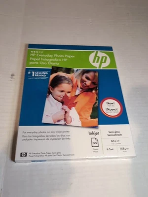 HP Evwryday Semi-gloss Photo Paper  Inkjet 100 sheets 8.5" x 11" - Image 1 of 3