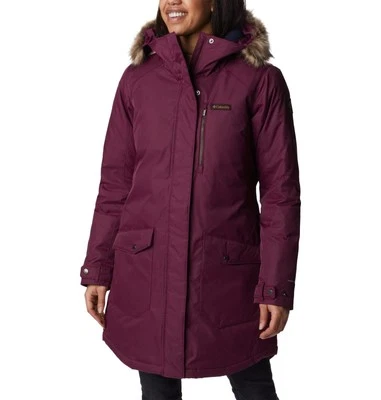 Columbia Women's Parka Long Insulated Jacket Marionberry New - Image 1 of 4