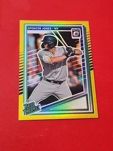 Spencer Jones 2025 Panini Donruss Optic Gold Prizm 6/10 New York Yankees #136 - Imagen 1 de 7