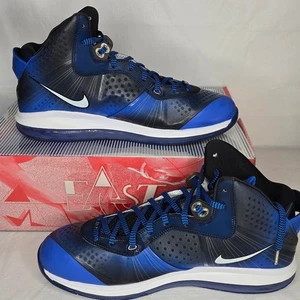 Nike LeBron 8 V2 All Star 2011 Basketball Shoes Men Sze 14 Black Blue DS (2010) - Picture 1 of 12