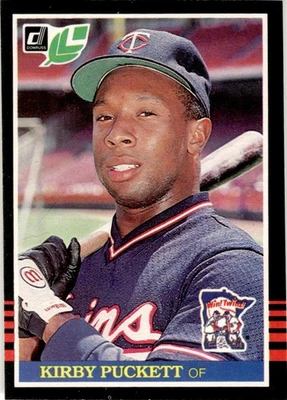 Hoja canadiense 1985 Kirby Puckett novato Minnesota Twins #438 Foto 1 de 2