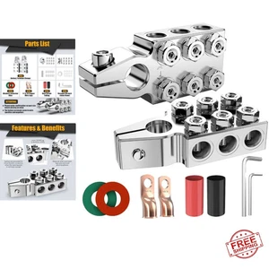 Battery Terminal Connectors, 12-Way Battery Terminal Clamps, Battery Terminal... - Picture 1 of 8