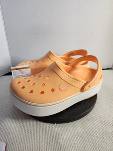 Crocs Crocband Plateau Clog Damen 8 Herren Gr. 6 Slipper Clogs Sandale orange neu mit Etikett  - Bild 1 von 7
