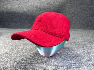 Old Navy Strapback Hat Baseball CAP Men Women Solid Red Wool Blend Adjustable - Image 1 of 4