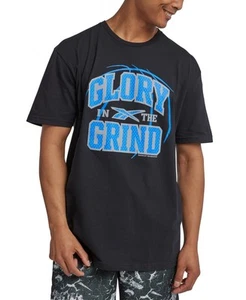 Reebok Mens Regular fit Short Sleeve Graphic T-Shirt Shirt XXL Black Solid - Picture 1 of 1