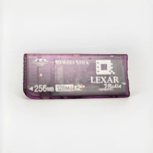 Lexar Media Memory Stick Originale 256MB 128MB x2 Fotocamera Memory Card Funzionante - Foto 1 di 3
