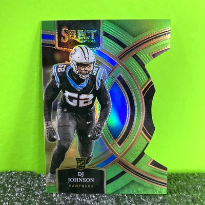 2023 Select - Premier Level Neon Green Prizm #143 D.J. Johnson /499 RC Panthers - Image 1 of 4
