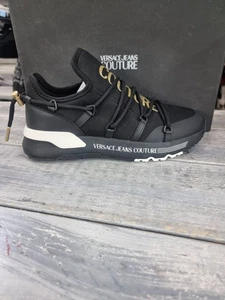 Versace Couture Sneakers Uomo Nero Size Eu41 VJC02 - Picture 1 of 9