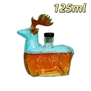 Elegante Schnapsflasche in Rentierform aus Glas für Whiskyaufsteller Weihnachtsdeko - Bild 1 von 9