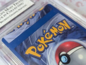 Pokemon Bgs 4 Base Set 2 Grass Energy Misaligned Back Miscut Error Misprint - Picture 1 of 5