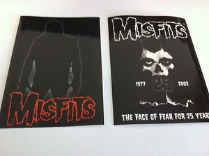 THE MISFITS 2-Pack of Stickers Silhouette & Face Of Fear NEW OFFICIAL Danzig - Picture 1 of 1