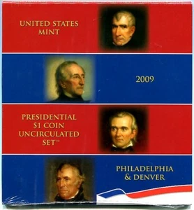 U.S.MINT 2009 P&D Uncirculated Presidential Dollar Set - Mintsealed - President - Bild 1 von 3