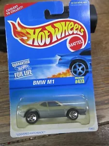 Tarjeta azul Mainline Hot Wheels 1996 # 473 Street Beast (BMW M1) plateada bonita - Imagen 1 de 8