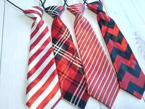 boys ties necktie neck tie childrens baby toddler christmas photo prop chevron - Picture 1 of 4