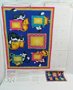 Daisy Kingdom Memory Lane Katze Miau Foto Quilt Stoff Panel Neu  - Bild 1 von 8
