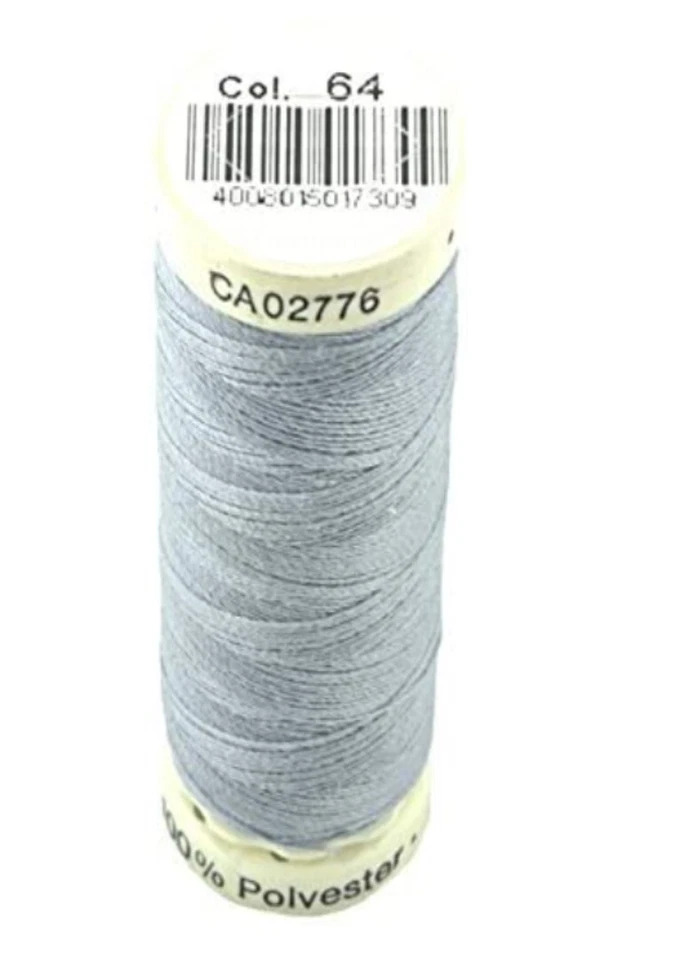 GUTERMANN - 100mt - FILO PER CUCITO 100% POLIESTERE - COLORE ARGENTO 64 - Immagine 1 di 1